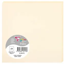Pollen 250x Karte Pollen 135x135mm 210g - Elfenbein 1817C