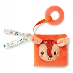 Lilliputiens Stoffbuch Stella – Babyspielbuch mit Beißring u. Waldtieren zur Zahnungslinderung
