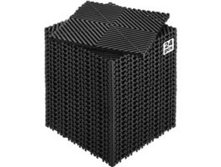 VEVOR Tapis de drainage emboîtable, 310x310 mm, dalles de sol de drainage modulaire emboîtable, 24 pcs, coussin de sol à épisser en PP antidérapant noir, tapis de douche, pour garage, jardin, cuisine