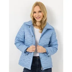 CENTIGRADE Steppjacke Stehkragen 2-Wege-Reißverschluss mit Druckknopfleiste