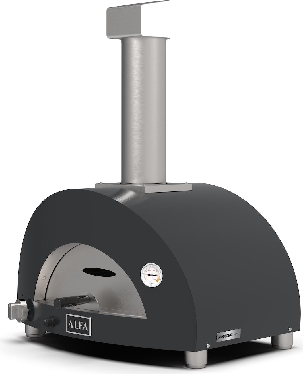 Alfa Forni Moderno 1 Pizza Gas Schiefer Grau
