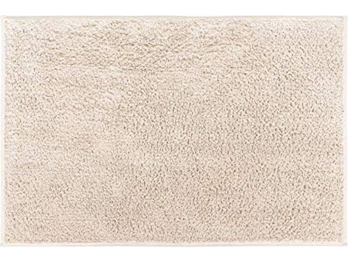 Grund Badteppich, Ultra Soft und Saugfähig, Baumwolle, rutschfest, 5 Jahre Garantie, Marla, Badteppich 80x140 cm, Natur