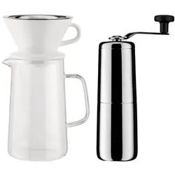 Alessi Kaffeebereiter Slow Coffee 4tlg. Edelstahl Silber
