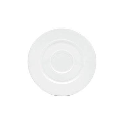 Untertasse VAN WELL "Teller Set, Gourmet", weiß, B:14,5cm H:1,9cm L:14,5cm Ø:14,5cm, Porzellan, Speiseteller, spülmaschinenfest und mikrowellengeeignet, Porzellan, Ø 14,5 cm