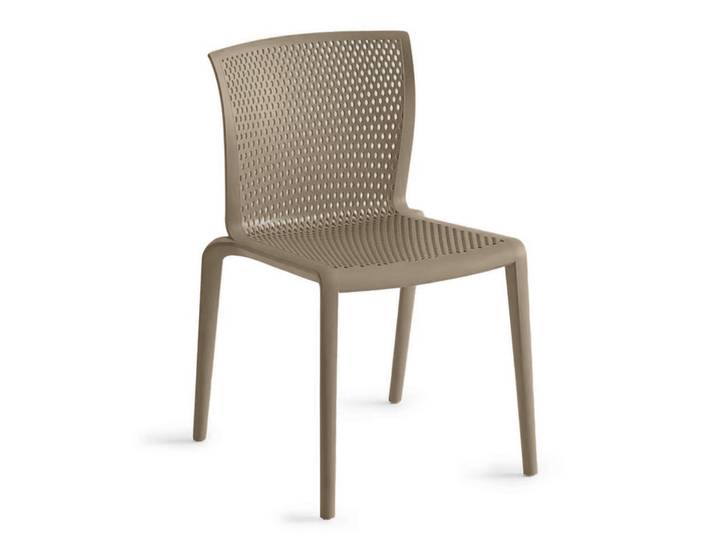 Bistro Stapelstühle Gaber Spyker Beige ohne Armlehnen, Neu - Perfekt für komfortables Sitzen