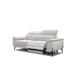SOFA AVENA 3-Sitzer mit 1 Relaxfunktion, hellgrau