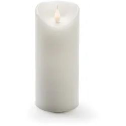 Konstsmide Weihnachtsbeleuchtung  LED Echtwachskerze weiß 3D Flamme Ø7,5cm