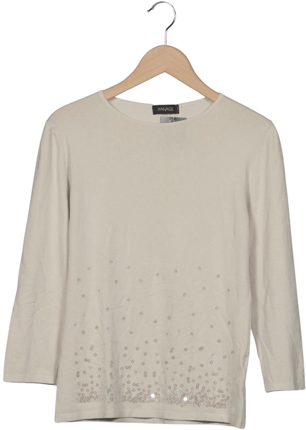 Apanage Damen Pullover, Beige, Gr. M, Viskose / Synthetik - Second Hand