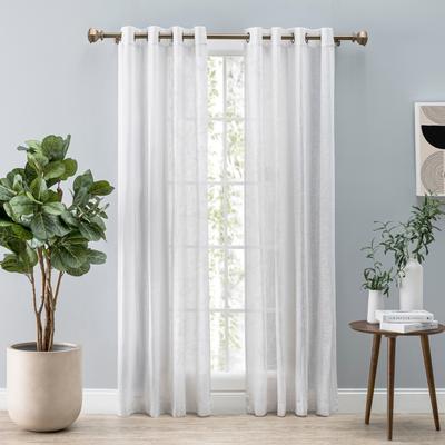 Ricardo Shannon Premium Slubbed Linen Grommet Curtain Panel