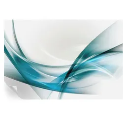 FOTOTAPETE 104x70 cm - Blaue Wellen