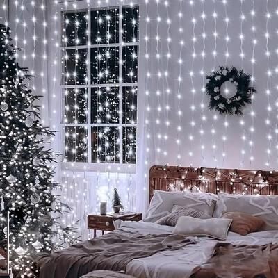 Uplift Picks Radiant USB Curtain Lights For Peaceful Ramadan And Eid Celebrations Home white 3mx3m 300leds