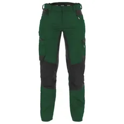 Helix Women Arbeitshose mit Stretch für Damen, Größe 38, FLASCHENGRÜN/SCHWARZ - grün/schwarz - 38