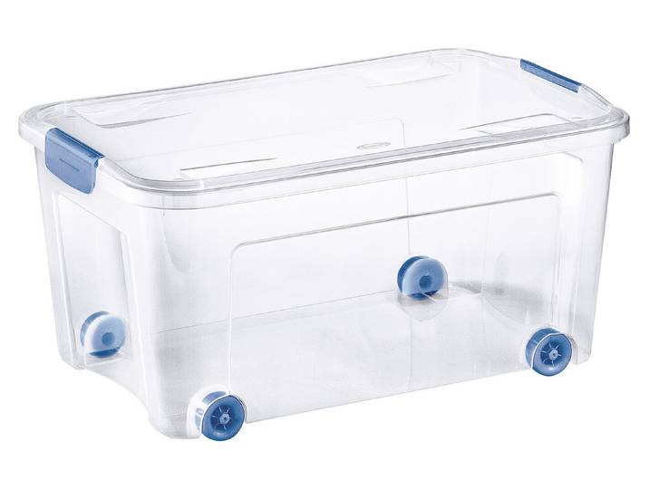 Tontarelli Combi BOX mit Klickdeckel und Rädern 43 l