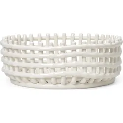 Ceramic Obstkorb weiß aus Keramik