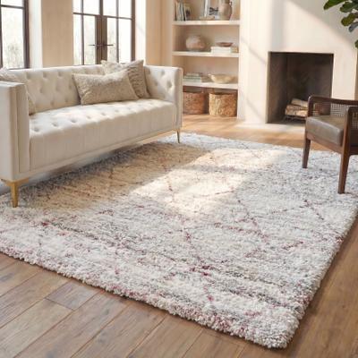 SAFAVIEH Fontana Shag Alja Modern Trellis 2-inch Thick Rug