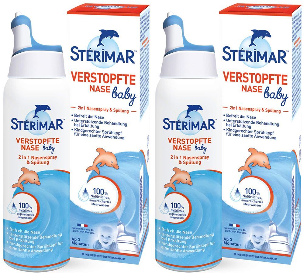 2x Sterimar Nasenspray verstopfte Nase Baby ab 3 Mon. 2x100 ml