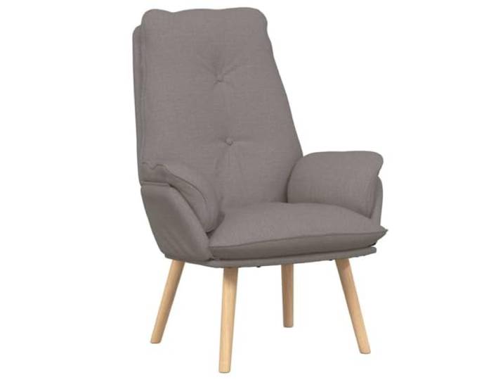 Sessel Dunkelgrau Polyester und Sperrholz mit Armlehnen für Wohnzimmer Weiches Polyester, stabiles Sperrholz, modernes Design, zum Lesen und Arbeiten