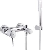 Grohe Concetto 32212 eenhendel wasbakmengkraan met Euphoria doucheset, wandmontage, chroom