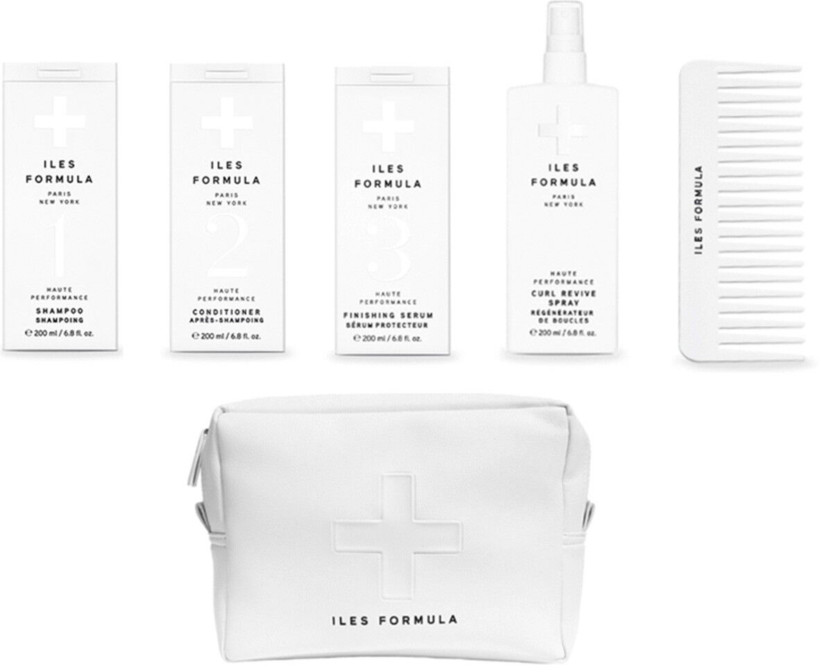 800ml Iles Formula Haute Performance Extensions Pack (Shampoo 200ml + Conditioner 200ml + Serum 200ml + Spray 200ml + Verteilungskamm + Bag)