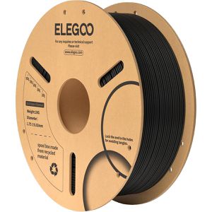 Elegoo Filament PLA, schwarz, 1,75mm, biobasiert, geruchsarm, 1kg Spule