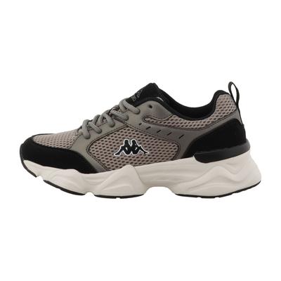 Sneaker KAPPA "MADLENE", Damen, Gr. 40, grau (schwarz, grau), Synthetik, Schuhe Sneaker