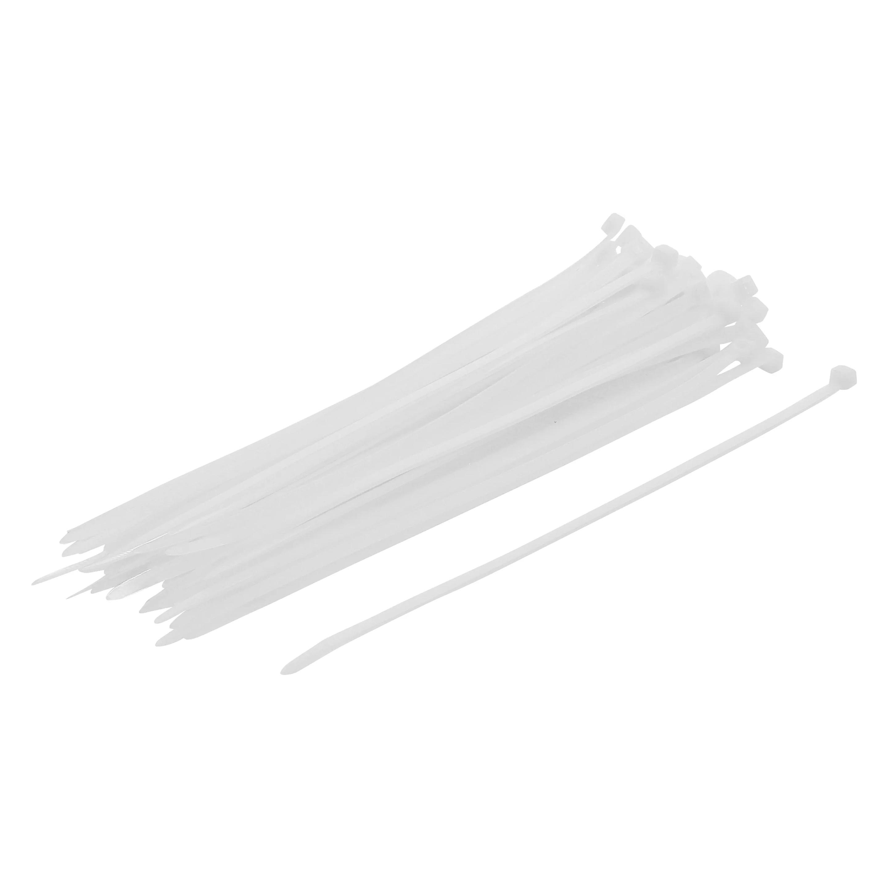 BGS Kabelbinder-Sortiment weiss 4,8 x 250 mm 50-tlg. (250 mm, 50 Stk.) (80770)