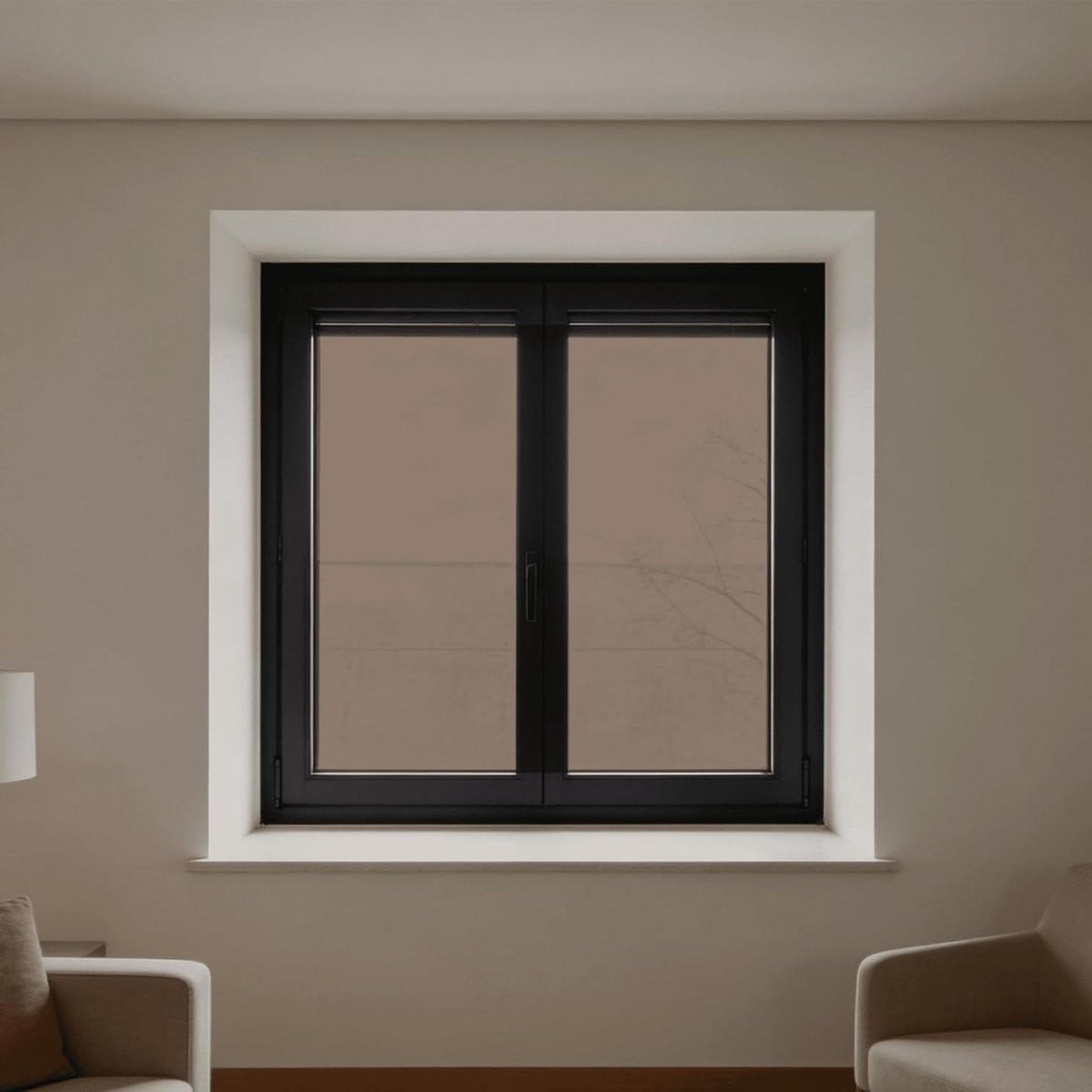 Zilveren Raamfolie Spiegel met Privacy en Zonwering - 110 x 320 cm