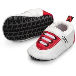 Audi Sport Baby-Schühchen weiß/rot Größe 17-18 3202300900 - 17-18