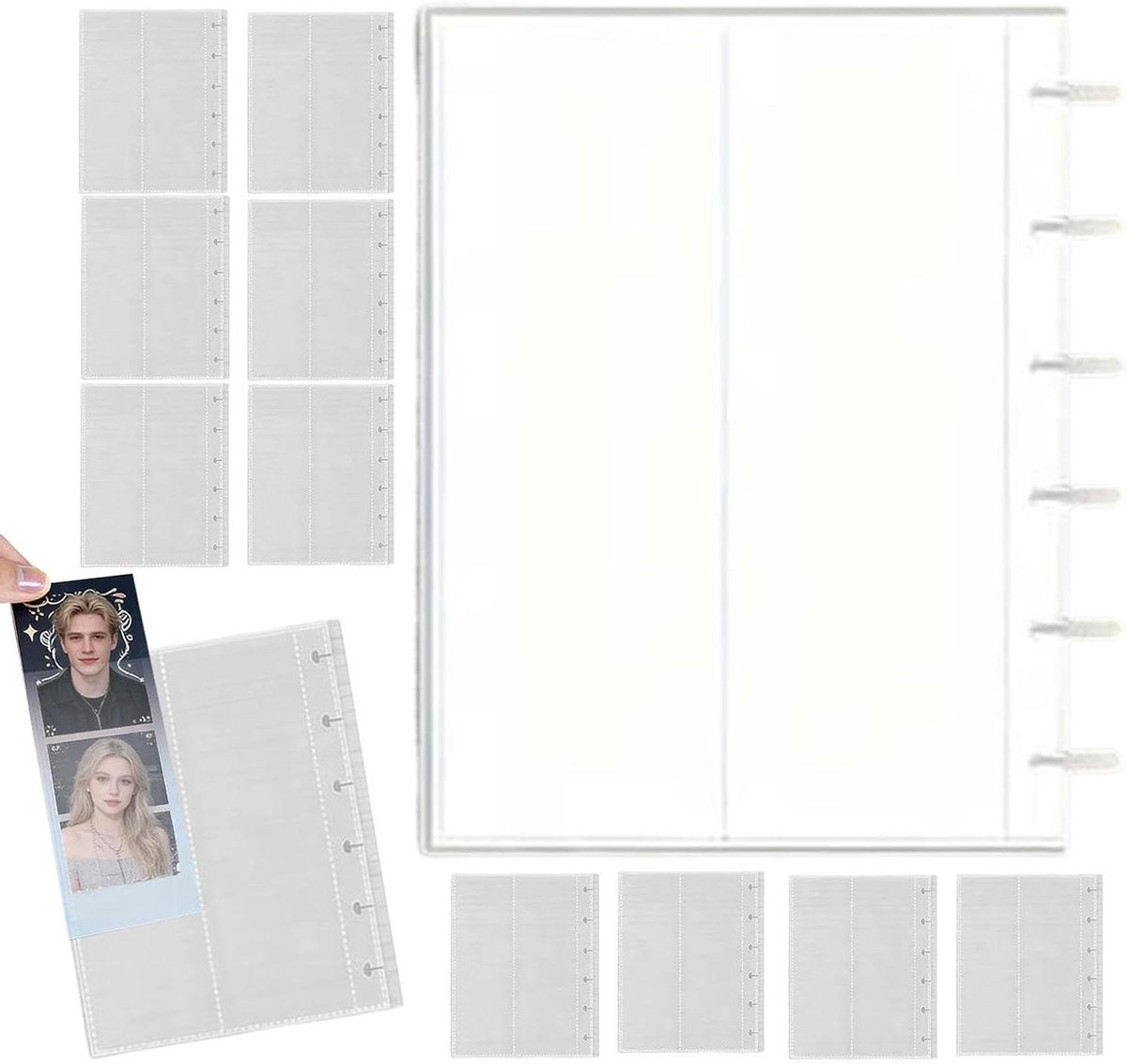 Fotostrip Album met Transparante Beschermhoes voor Herinneringen - Paddenstoel - 5 x 15 cm