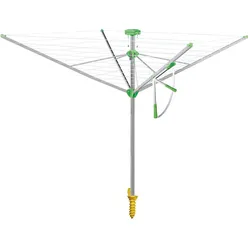 Juwel Wäschespinne Novaplus 600 Lift Wäscheständer + Spannautomatik, Bodenhülse, Wäscheständer