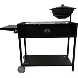 Grillpeter Mangal Set Batyr 80 Schaschlikgrill 80cm mit  Grillrost Kasan 10L