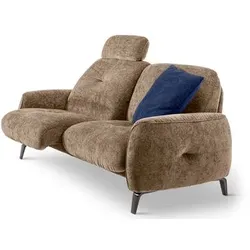 Segmüller Werkstätten Sofa 2x70cm Luisa01 Stoff Beigegrau