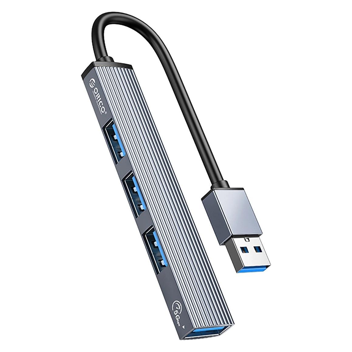 Orico Converter AH-A13 USB-A Hub Docking Station 1x USB-A 3.0 + 3x USB-A 2.0 - Gray (USB-A, 4 Ports) (ORICO-AH-A13-GY-EP-HU)