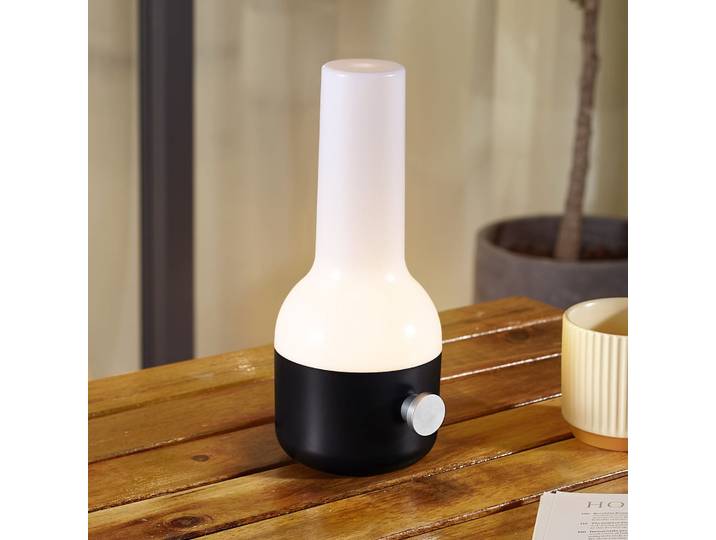 Isaline Portable Tischleuchte Dim. IP44 Schwarz - Lindby - Terrasse - Modern - Kunststoff