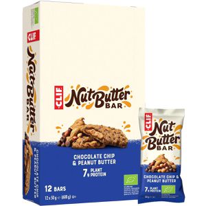 Clif-Bar Müsliriegel Nut Butter Bar, BIO, Chocolate Chip & Peanut Butter, je 50 g, 12 Riegel