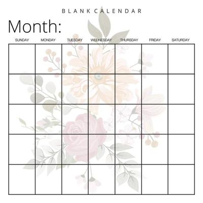 Blank Calendar, Taschenbuch von Llama Bird Press, Llama Bird Press, 978-1-63657-046-4