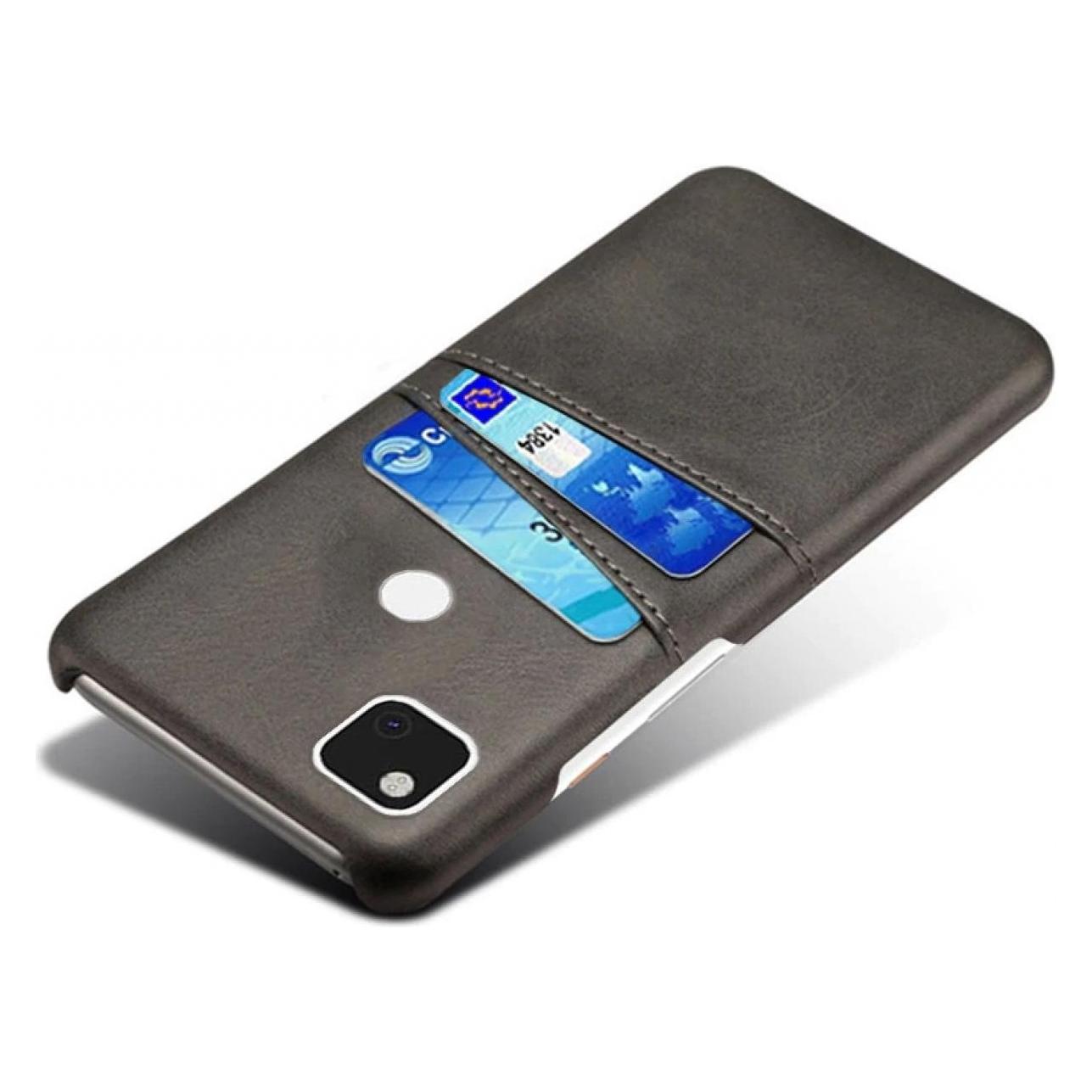 Screenguard Google Pixel 5 CardCaddy Leder Backcase mit Kartenfächern (Google Pixel 5) (00027191)