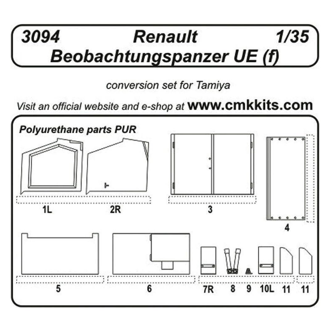 CMK Renault Beobachtungspanzer UE (f) für Tamiya Bausatz (129-3094)