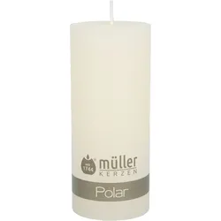 Stumpenkerze POLAR vanille (DH 6,80x16 cm) - DH 6,80x16 cm