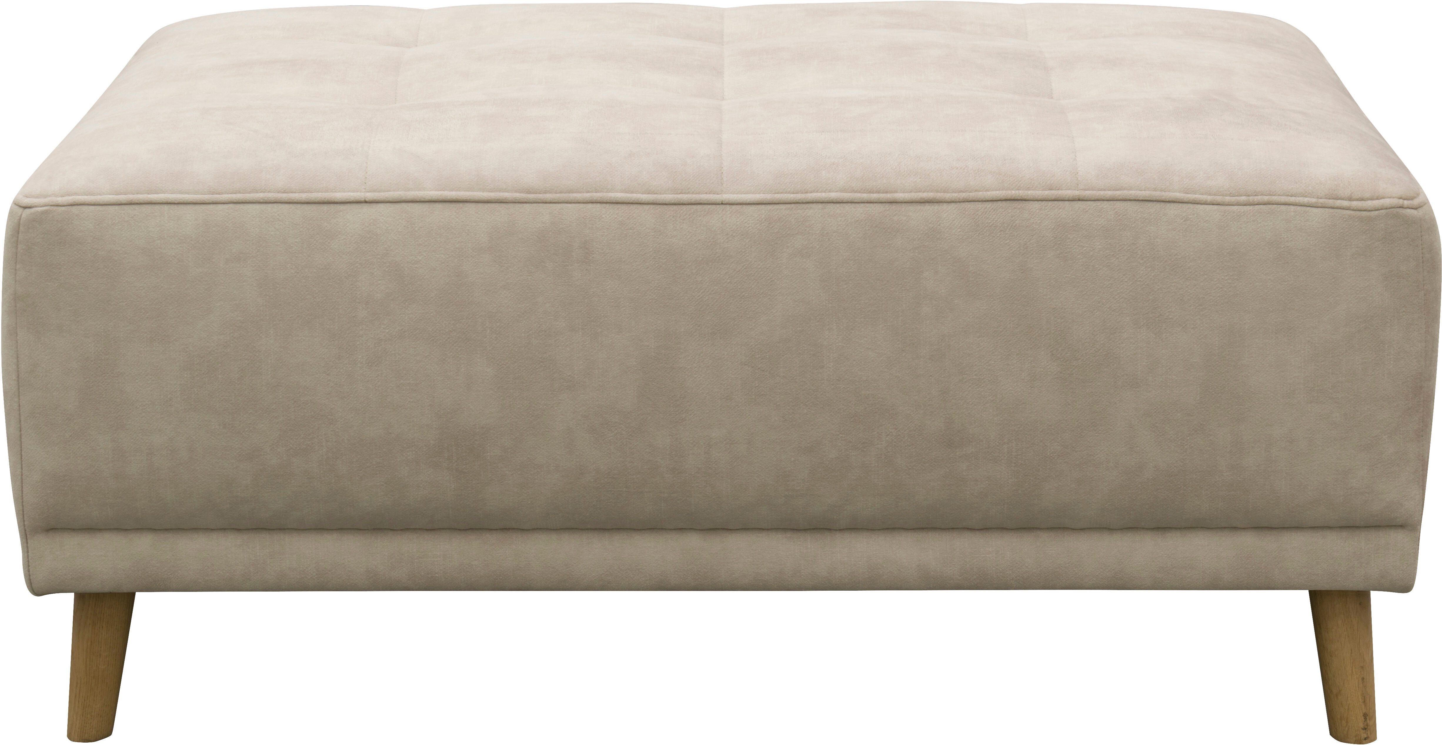 Hocker GOODPRODUCT "Greve", beige (creme), B:104cm H:44cm T:73cm, 100% Polyester, Hocker, Hocker, Polsterhocker Greve passend zum Sofa, Breite 104 cm creme B/H/T: 104cm x 44cm x 73cm, Samtvelours