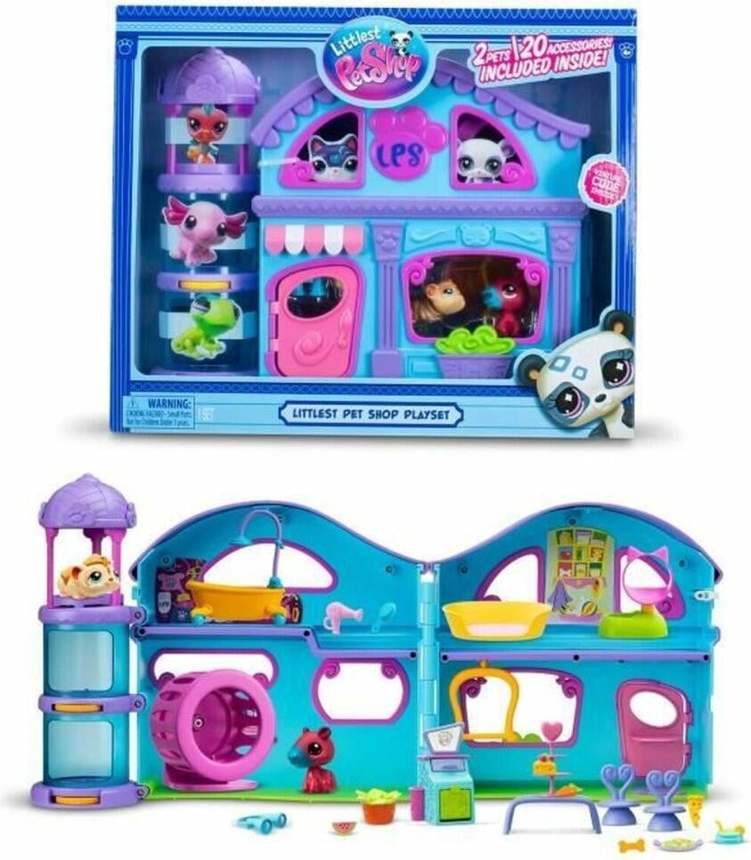 Bandai Littlest Pet Shop The Big House met 3 huisdieren inclusief 1 exclusief dier