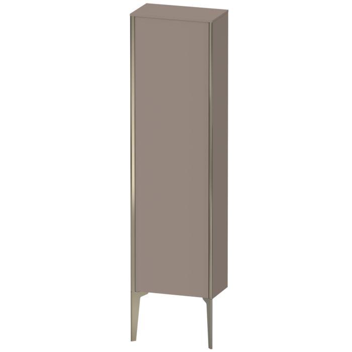 Duravit XViu Halbhochschrank XV1315LB143 40x24x133cm, champagner matt, Tür links, basalt matt
