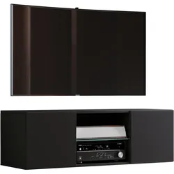 VCM, TV Möbel, Holz TV Wand Lowboard Fernsehschrank Jusa (115 x 36 x 40 cm)