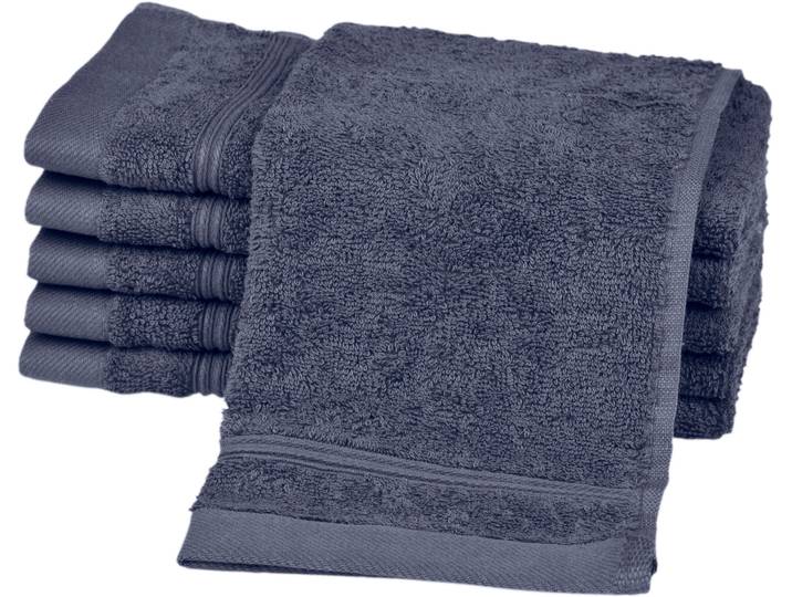 Gaestehandtuecher ROSS Rubin , blau (denim), B:30cm L:50cm, Frottier, Baumwolle, Handtücher, Gaestehandtuecher, 100% Baumwolle