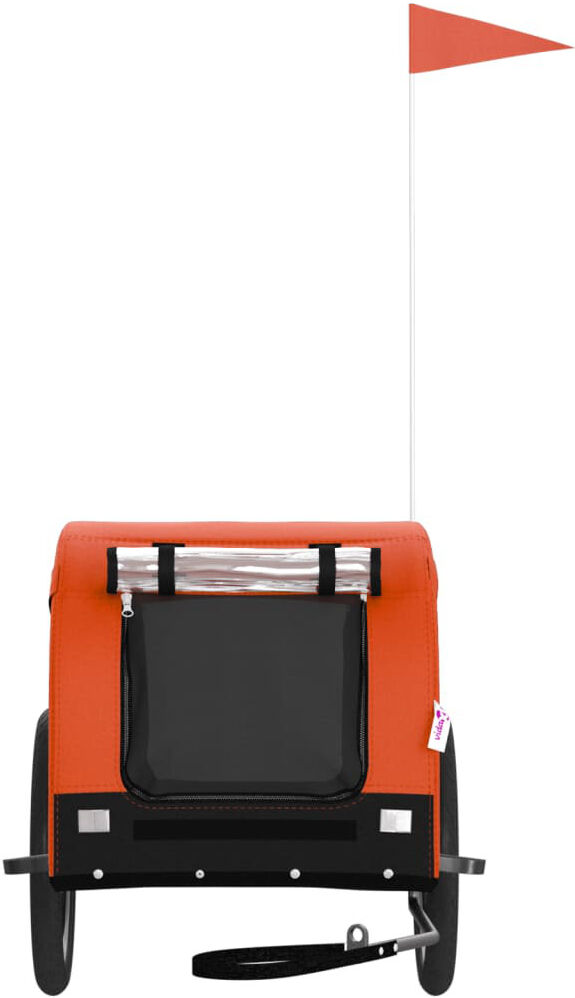 Archie & Oscar Pet Bike Trailer Oxford Fabric and Iron Orange 72cm H x 68cm W x 137cm D