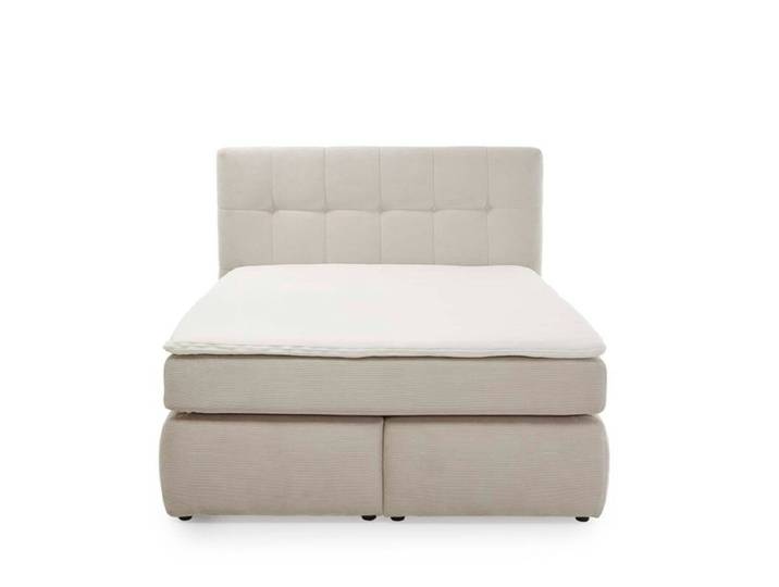 Trendstore Janah Boxspringbett mit Wendematratze H3/H4 - Cord be