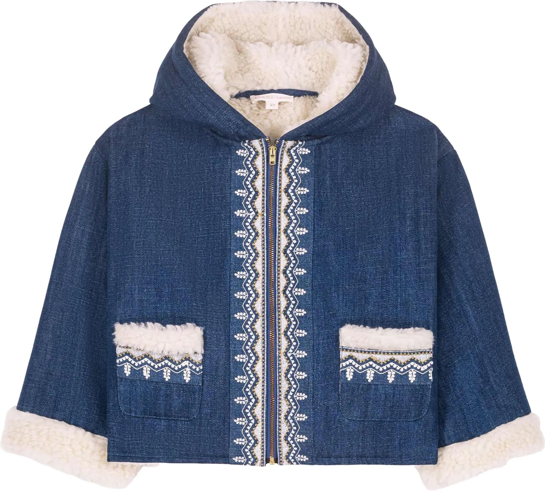Louise Misha Manteau en Jean Melvette Bleu 10 ans
