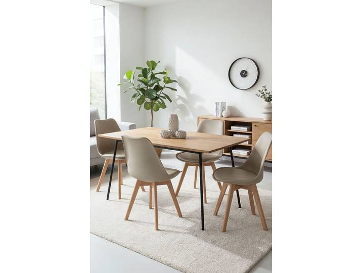 4er Set Synk Basic Stühle - Greige