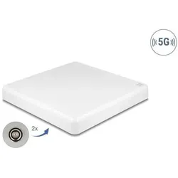 Delock 5G LTE MIMO Antenne 2 x N Buchse 2,7 - 9,0 dBi direktional Wand- und Mast (5G), Netzwerkantenne