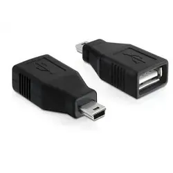 DeLOCK 65277 Kabeladapter mini USB USB 2.0-A Schwarz